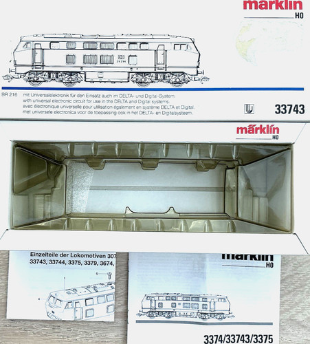 Märklin leerkarton 33743 für - märklin,